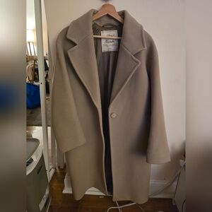 Aritzia Rocco Coat in Dovetail Taupe